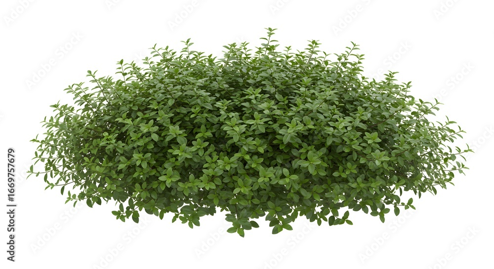 Obraz premium Dense green herb plant isolated