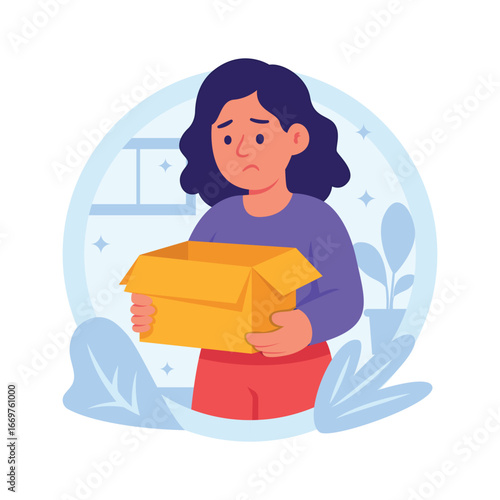 Have a look at this amazing flat illustration of wrong delivery