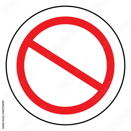 Free Download Prohibition sign with white circle png - GFXLoad