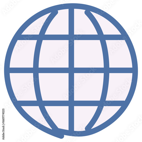 A professional and clean vector icon of a globe with a pin, conveying a sense of a specific location or destination.