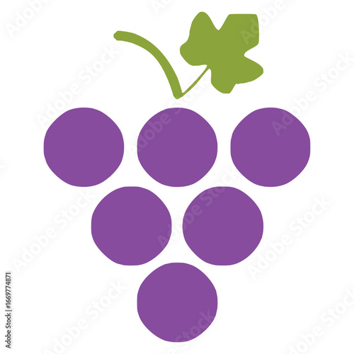 A stylized vector icon of a grapevine, symbolizing the process of growing grapes and the a vineyard.