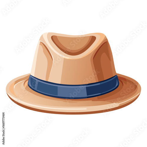 A sleek and professional vector icon of a top hat, designed for a variety of digital and print applications, representing formality and elegance.