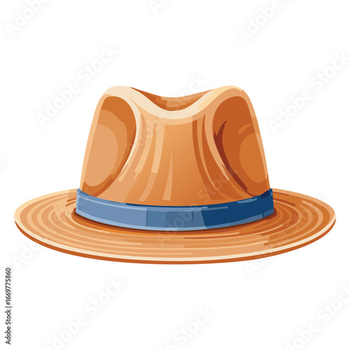 A simple line art illustration of a hat, capturing the essence of a head accessory in a clean, accessible manner.
