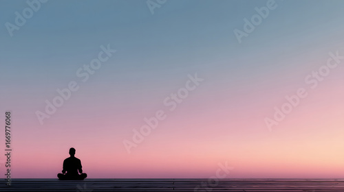 silhouette of a man sitting on the beach