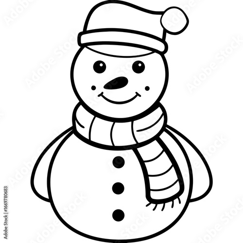 snowman with hat