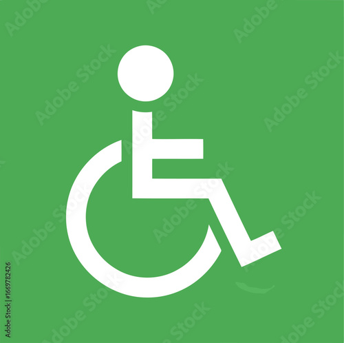 Accessible icon symbolizing inclusivity and support for disabled individuals vector