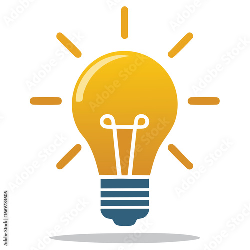 A simple line art illustration of a lamp, capturing the essence of a light source in a clean, accessible manner.