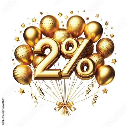 golden ballon design 20% discount