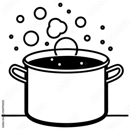 cooking pot on the stove