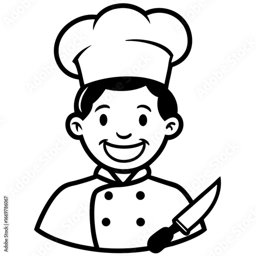cook with a spoon and fork
