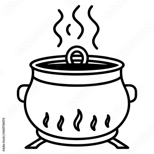 cooking pot vector illustration
