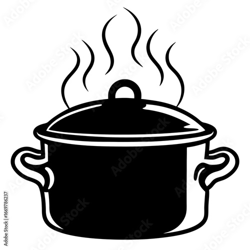 cooking pot vector illustration