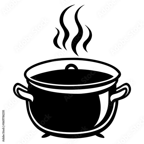 cooking pot on a stove