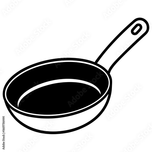frying pan isolated on white