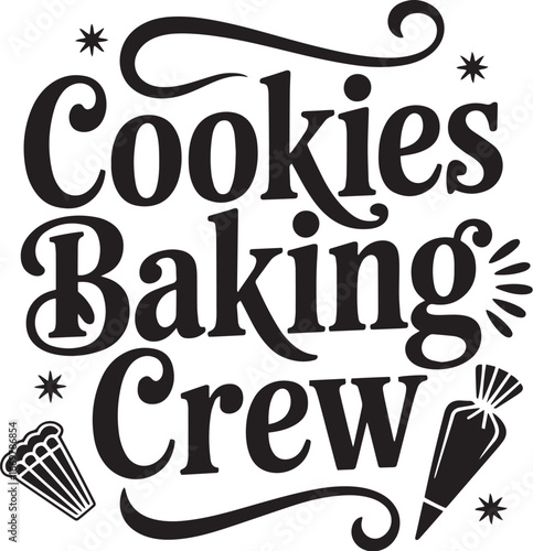 Christmas Baking Quotes, Holiday Cookie Baking Lettering & Festive Quote Designs