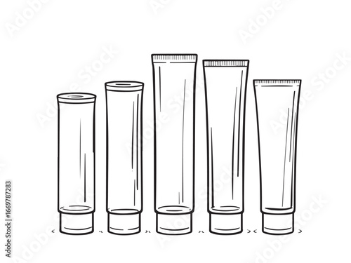 Minimalist Plastic Tube Illustration