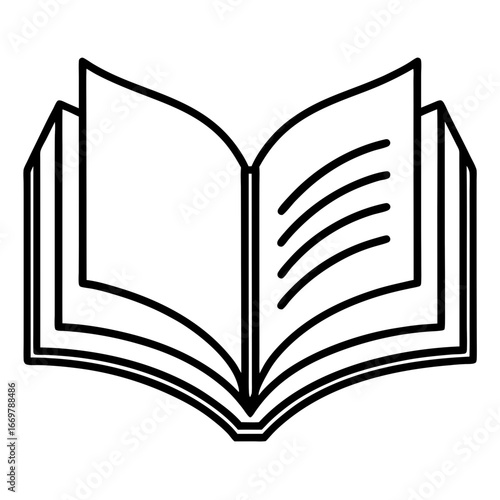 open book vector illustration
