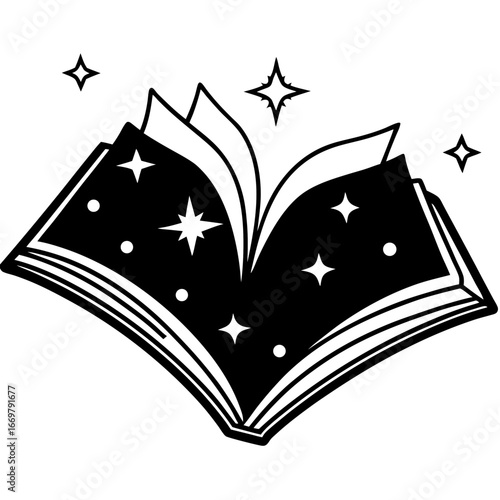 An open book with pages folded into a heart symbolizes the love of knowledge and reading