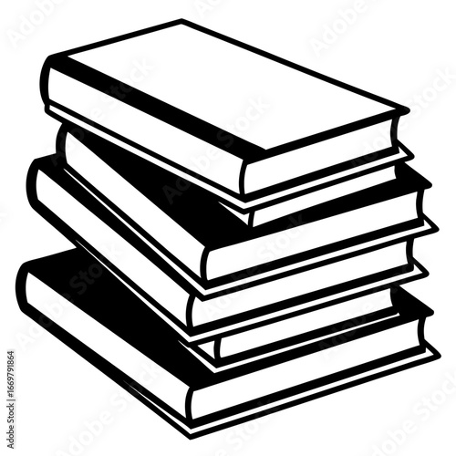A large pile of old books on a white background, symbolizing knowledge, education, and literature