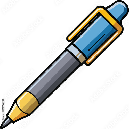 vector illustration of a pen