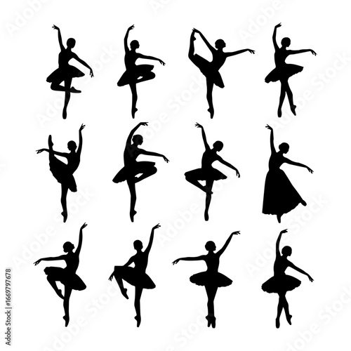 ballet dancers silhouettes