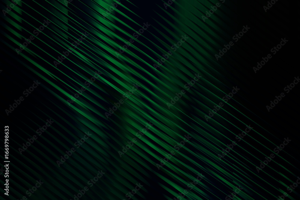 Obraz premium Green diagonal gradient stripe luminous abstract design. Futuristic glowing lines with neon motion wave. Elegant digital background for modern creative wallpaper.