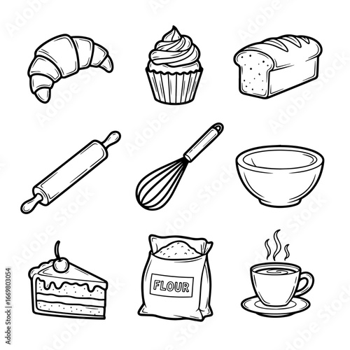 kitchen icons set