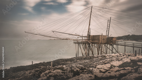 Historic Trabucco di Molinella on the Gargano Coast