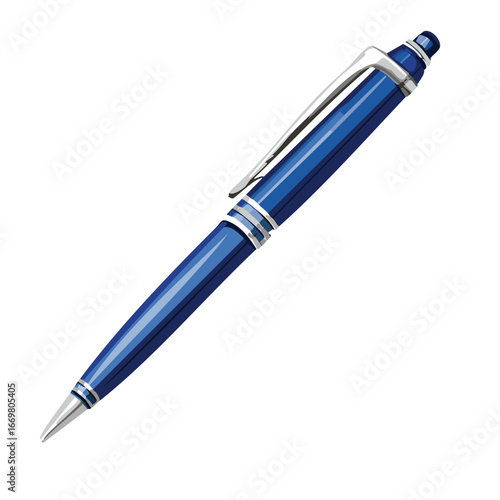 A simple line art illustration of a pen, capturing the essence of a writing tool in a clean, accessible manner.