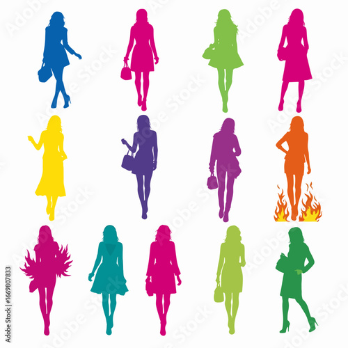 set of fashion women
