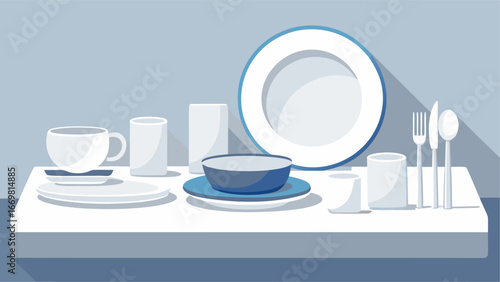 table setting with plates and glass