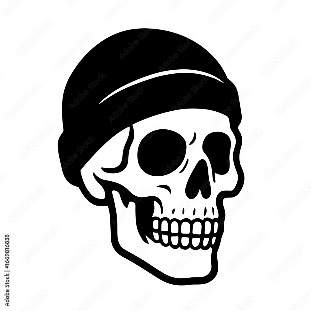 Obraz premium Human Skull illustration