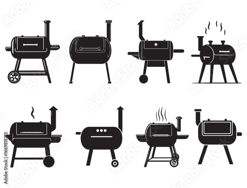 BBQ SMOKER SILHOUETTE