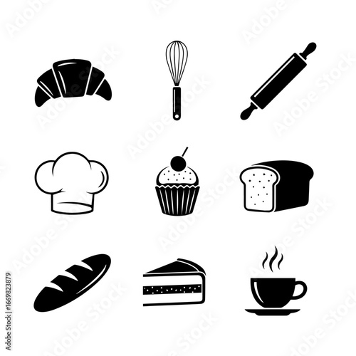 set of food icons