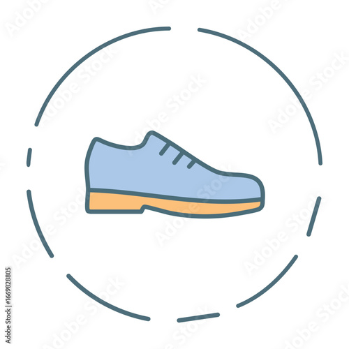 A professional and clean vector icon of a work boot, conveying a sense of manual labor and durability.
