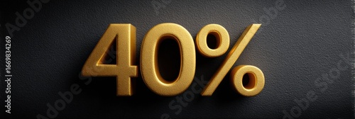 percent number decoration, hand, threedimensional