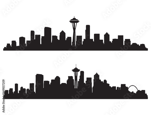 SEATTLE SKYLINE SILHOUETTE