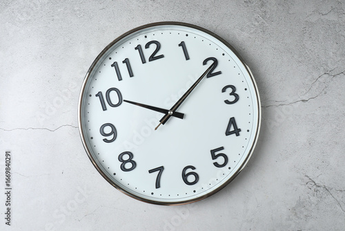 Wallpaper Mural wall clock on a gray background
 Torontodigital.ca