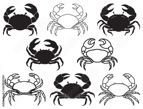 ZODIAC CANCER CRAB SILHOUETTE