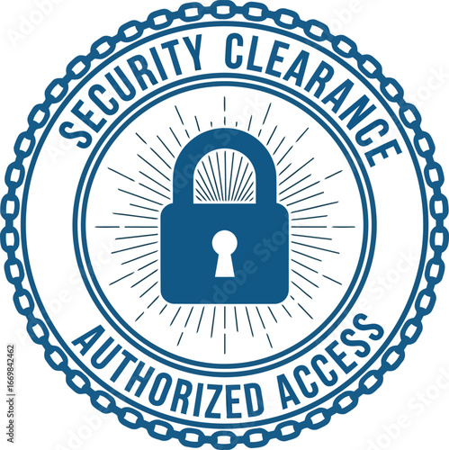 Official security clearance stamp authorized access approved government seal vector
