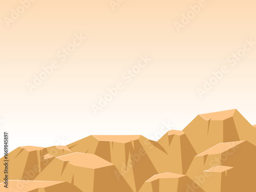 vector illustration of a rocky plain