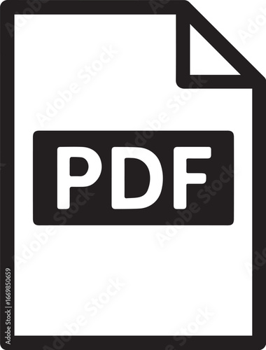 pdf File folder icon with symbol vector illustration for business and web design