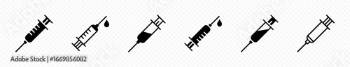 vaccine icon set, vaccine icon in different style, vector illustration