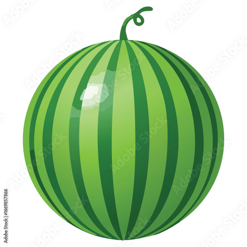 A simple line art illustration of a watermelon, capturing the essence of a summer fruit in a clean, accessible manner.