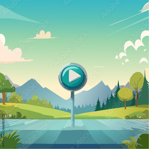 Turquoise player buttons