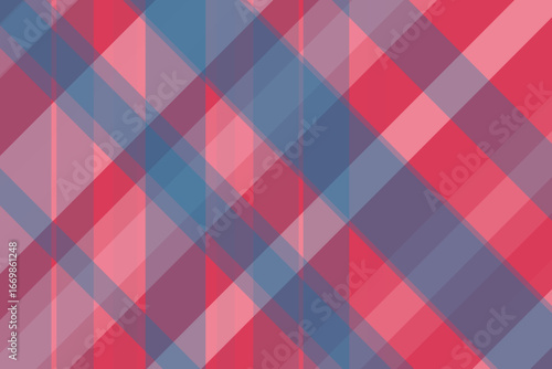 Wallpaper Mural Abstract Geometric Plaid Pattern in Red and Blue Torontodigital.ca