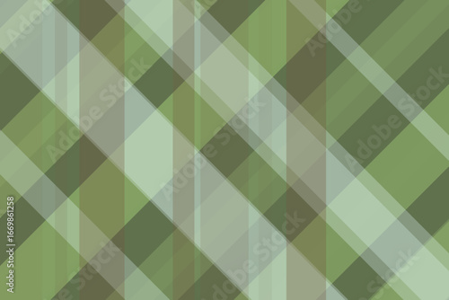 Abstract Plaid Background in Green Tones