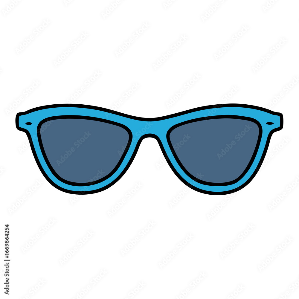 Fototapeta premium Sunglasses vector illustration white background