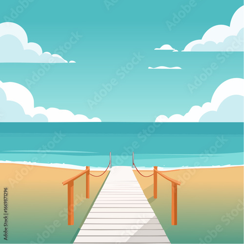 Turquoise background with white stripes