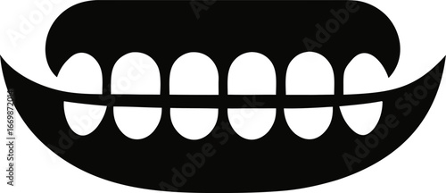 Orthodontic Braces on Teeth Dental Icon